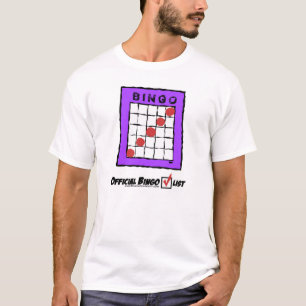 Officieel Bingo Checklist t-shirt! T-shirt