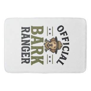 Officieel Blaffende Ranger Hond Vintage Grafisch_1 Badmat