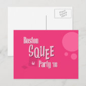 Officieel Briefkaart van Boston Squee Party (Voorkant / Achterkant)
