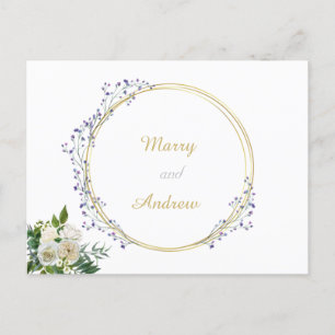 Officieel briefkaart voor huwelijksaankondiging