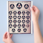 Officieel burgerdefensie-instituut flyer (Hand)