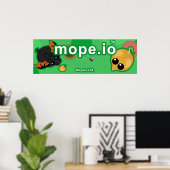 Officieel canvas Mope.io Poster (Thuiskantoor)