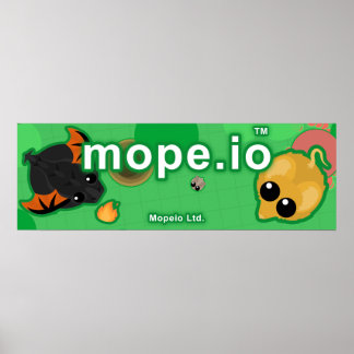 Officieel canvas Mope.io Poster