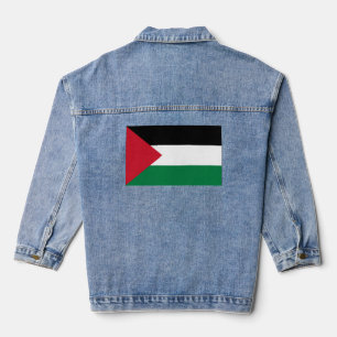 officieel de staatsvlag van Palestina Denim Jacket