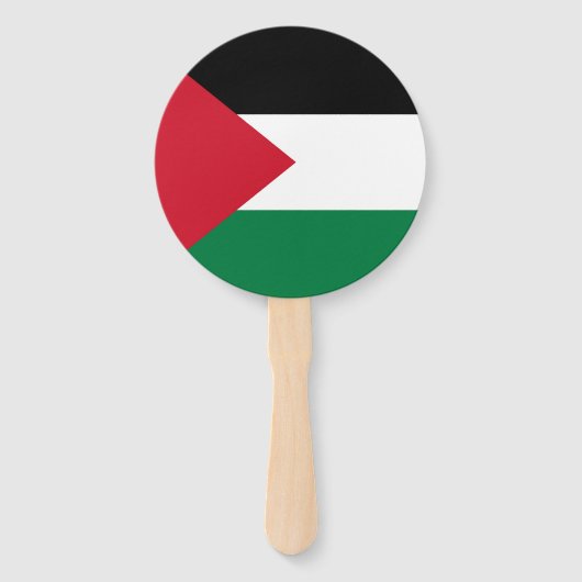 officieel de staatsvlag van Palestina Handwaaier (Achterkant)