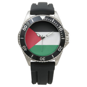 officieel de staatsvlag van Palestina Horloge