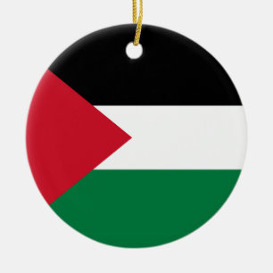 officieel de staatsvlag van Palestina Keramisch Ornament