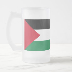 officieel de staatsvlag van Palestina Matglas Bierpul