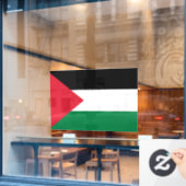 officieel de staatsvlag van Palestina Raamsticker (Cafe Raam)