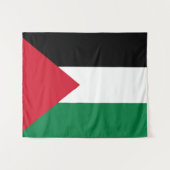 officieel de staatsvlag van Palestina Wandkleed (Voorkant (horizontaal))