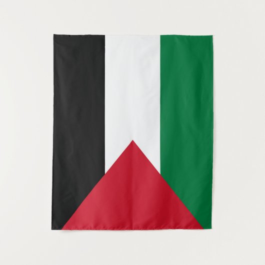 officieel de staatsvlag van Palestina Wandkleed (Voorkant)