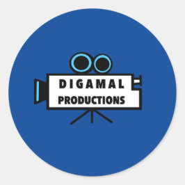 Officieel digitaal ronde sticker