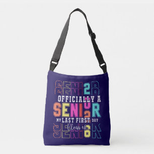 Officieel een senior 2026 Mijn laatste eerste dag Crossbody Tas