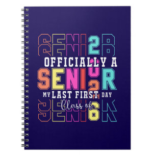 Officieel een senior 2026 Mijn laatste eerste dag Notitieboek