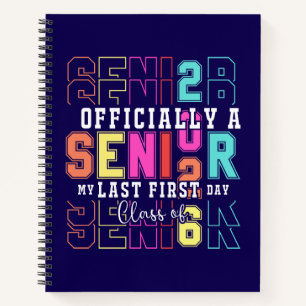 Officieel een senior 2026 Mijn laatste eerste dag Notitieboek