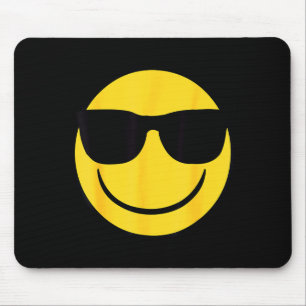 Officieel Emoji Retro Zonnebril Gele Lachend Gezic Muismat