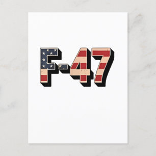 Officieel F47 Maga Gevechtsvliegtuig F-47 Jetjager Uitnodiging Briefkaart