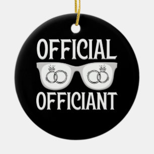 Officieel functionaris Weddenschap Officieel voors Keramisch Ornament