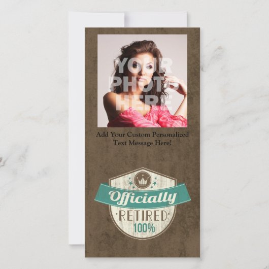 Officieel gepensioneerd, 100 %  pensioen aankondiging (Voorkant)