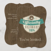 Officieel gepensioneerd, 100 % pensioen kaart (Voorkant / Achterkant)