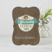 Officieel gepensioneerd, 100 % pensioen kaart (Staand voorkant)