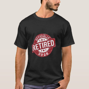 Officieel gepensioneerd in 2026 t-shirt