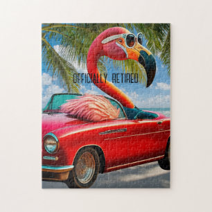 Officieel gepensioneerde Flamingo & Cabriolet op h Legpuzzel