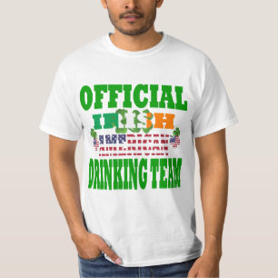 Officieel Iers-Amerikaans drink team T-shirt