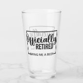 Officieel in ruste Breng me een bier Glas (Achterkant)