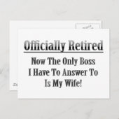 Officieel in ruste briefkaart (Voorkant / Achterkant)