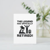 Officieel in ruste briefkaart (Staand voorkant)