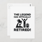 Officieel in ruste briefkaart (Voorkant / Achterkant)