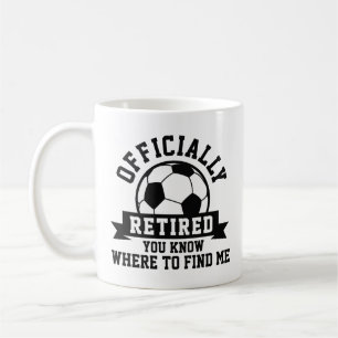 Officieel in ruste voetbal koffiemok