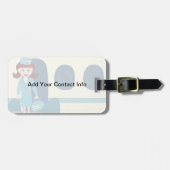 Officieel Label reisgezelschap Bagagelabel (Voorkant horizontaal)