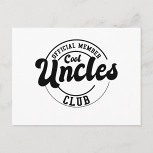 Officieel lid Cool Uncles Club Fathers Day Briefkaart