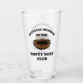 Officieel lid van de Empty Nest Club Glas (Achterkant)