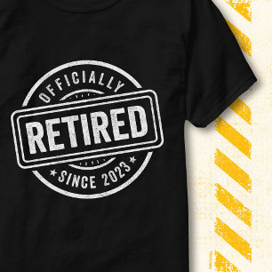 Officieel met pensioen 2023 citaat vintage pension t-shirt