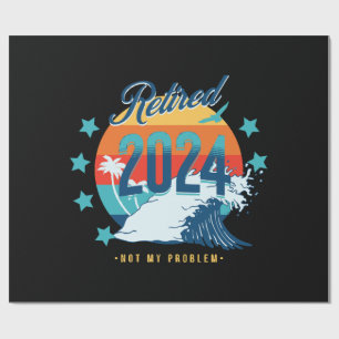 Officieel met pensioen 2024 cadeaupapier