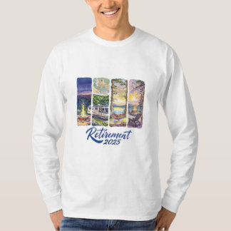 Officieel met Pensioen 2025 – Laat de Ontspanning T-shirt