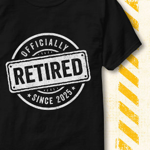 Officieel met pensioen 2025 Retro Vintage Pensione T-shirt