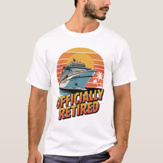 Officieel met Pensioen Cruise Zonsondergang T-shirt