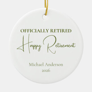 Officieel met Pensioen Pensioencadeau Keramisch Ornament