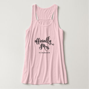 Officieel mevrouw   Nieuwe bruid gepersonaliseerd Tanktop