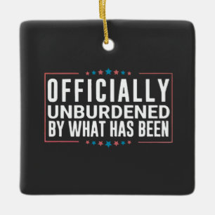Officieel Ontheven van Wat Trump Is Gewest Keramisch Ornament