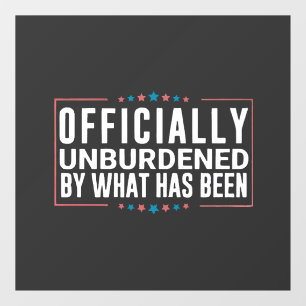 Officieel ontlast door wat Trump is geweest Raamsticker