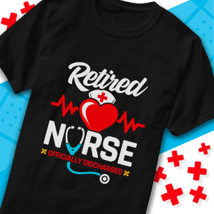 Officieel Ontslagen Gepensioneerd Verpleegster Pen T-shirt