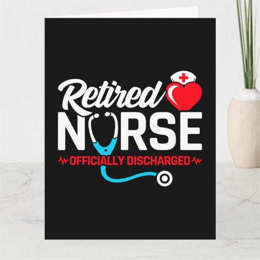 officieel ontslagen gepensioneerde verpleegkundige kaart (Voorkant)