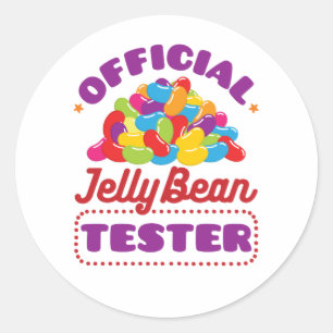Officieel paastheater Jelly Bean Snoep Ronde Sticker