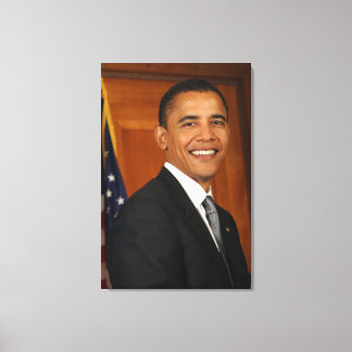 Officieel portret van Barack Obama Canvas Afdruk