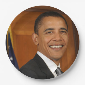 Officieel portret van Barack Obama Papieren Bordje